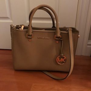SOLD* Michael Kors Dark Khaki Sutton Saffiano